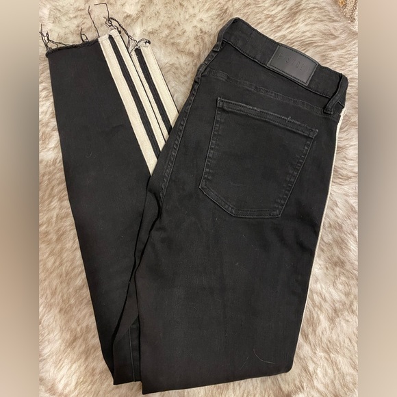 PISTOLA black denim with white double piping - Picture 4 of 5